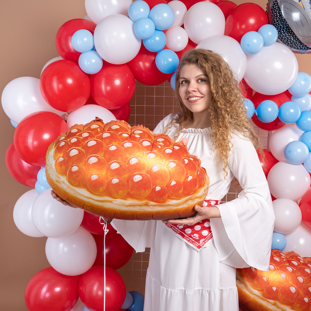 Шар фигура Бутерброд с икрой FL26"/66см (Китай) 27684