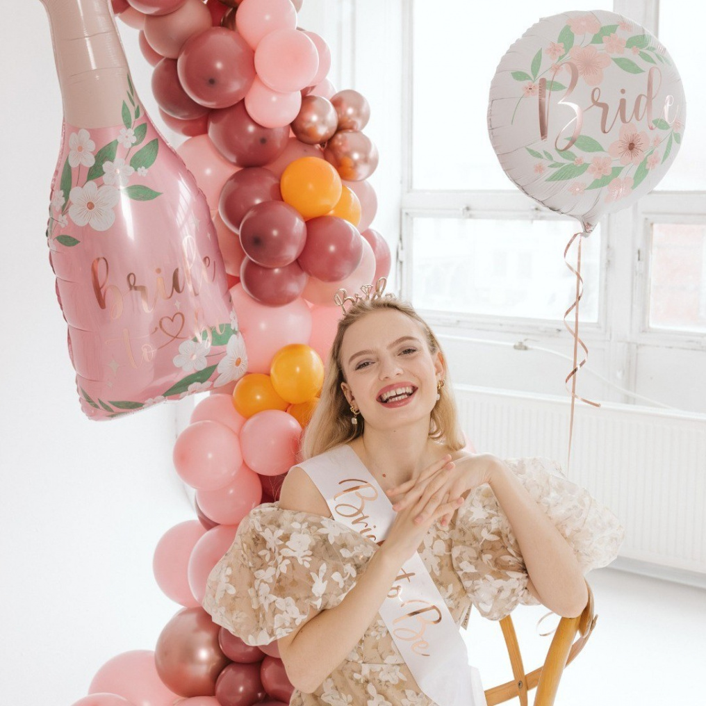 Шар фигура Шампанское (бутылка) для невесты Bride to be FL36"/91см (Китай) 23672
