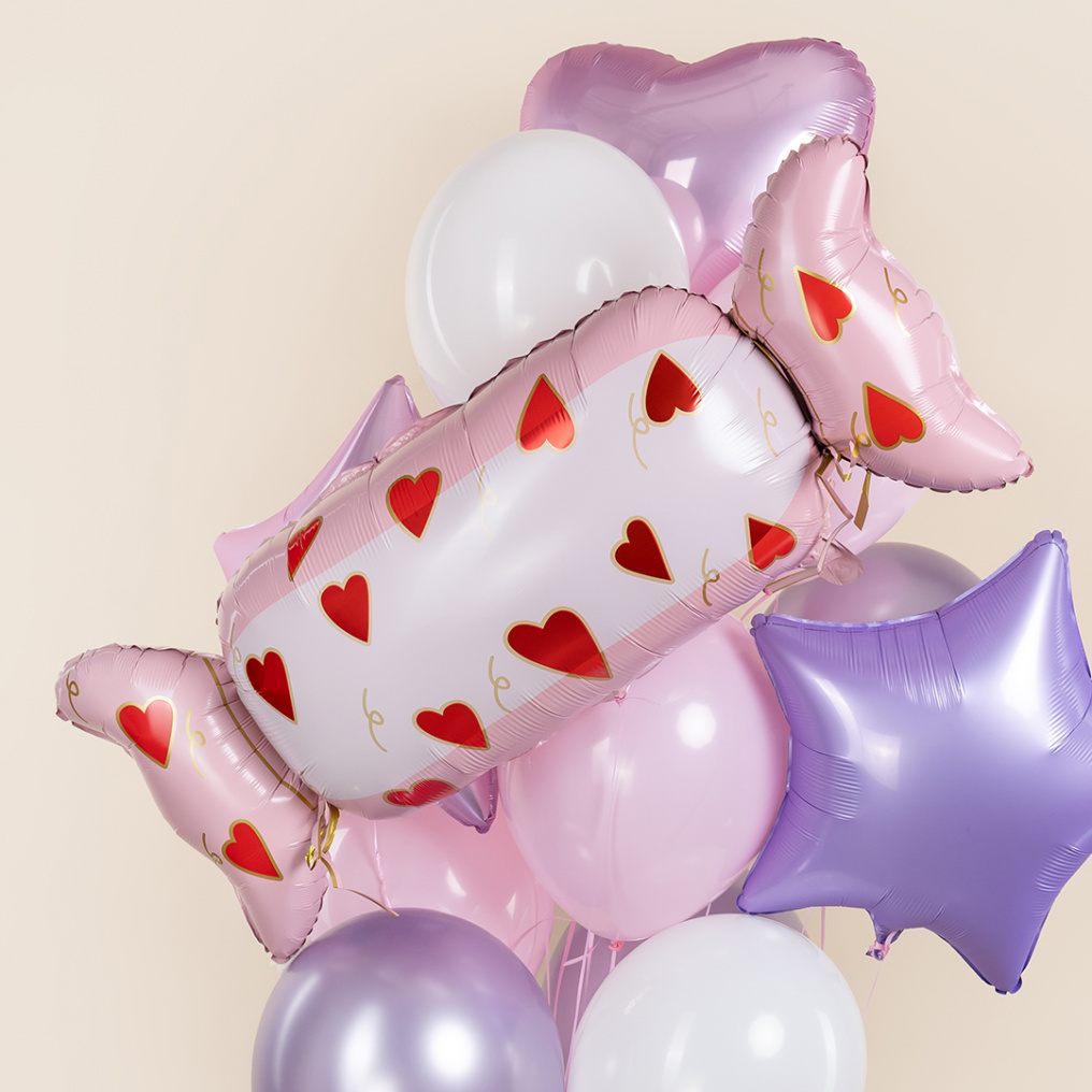 Шар фигура Конфета сердечная FL41"/104см (Китай) 26674