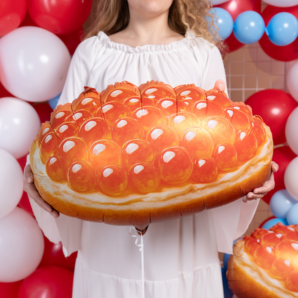 Шар фигура Бутерброд с икрой FL26"/66см (Китай) 27684