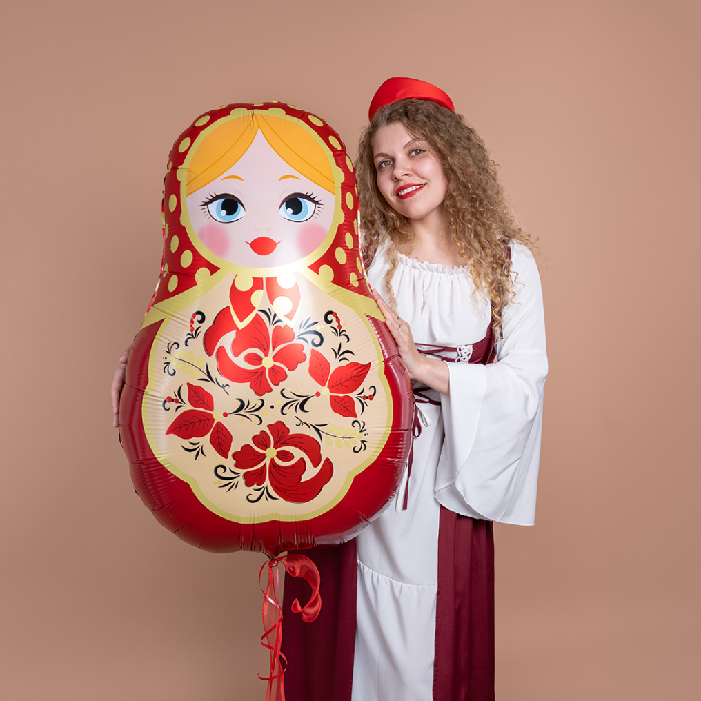Шар фигура Матрешка FL42"/107см (Китай) 27626