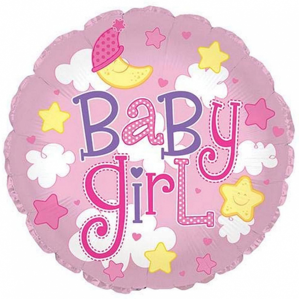 Шар фольга Baby Girl CTI24"/61см круг (США) 134804V