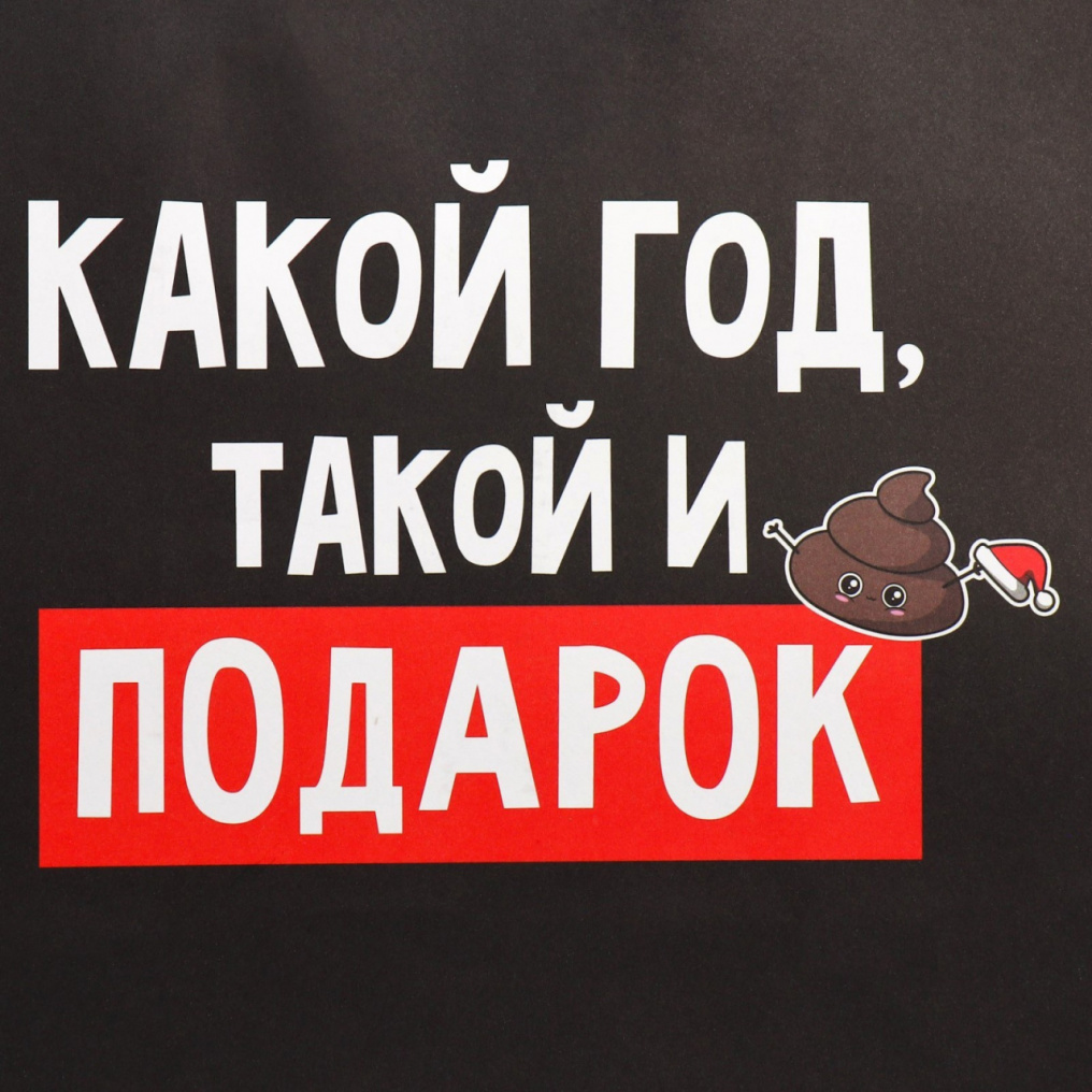 Пакет Какой год такой и подарок 28х32х15см крафт 9524137